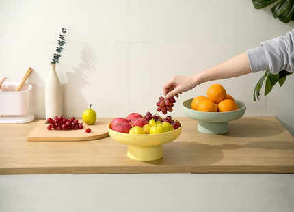 onefitow Fruit Bowl Basket – Stylish Storage Basket for Kitchen - Pink
