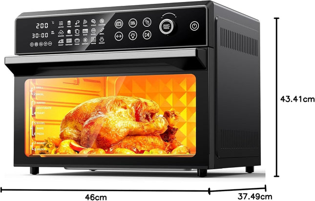 Cookwise 30L Air Fryer Oven – 18-in-1 Digital Air Fryer with Dual Cook Function