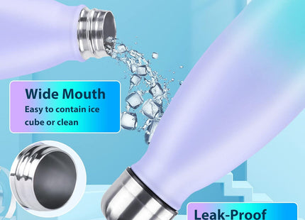 BOGI Insulated Water Bottle – 500ml Stainless Steel, Leakproof, Mint
