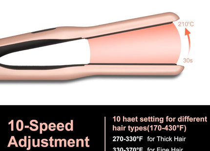 Mini Ceramic Pencil Hair Straightener – Rose Gold (For Short Hair, Pixies & Beards)