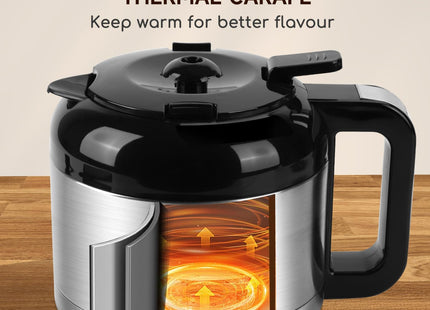 Aigostar Filter Coffee Maker – 1.2L Programmable Drip Coffee Machine