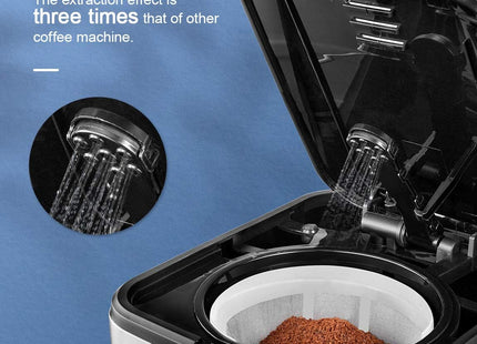 Yabano Programmable Coffee Maker – 1.5L Drip Machine with Timer