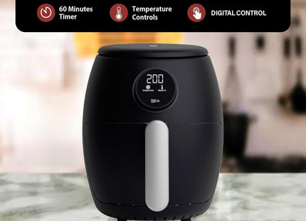 Belaco 2L Digital Air Fryer – Rapid Air Cooking with Timer & Adjustable Temperature