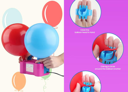 Electric Balloon Pump – Dual Nozzle 600W Balloon Inflator