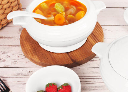 jinsongdafa Porcelain Casserole Dish Set with Lids & Spoon – 2600ml