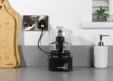 Salter EK3171 Compact Prep Pro Mini Food Processor – 1L, 200W, Black