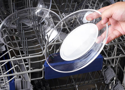 NUTRIUPS 2 Pack Small Tempered Glass Serving Plates – 7.7 x 5.5in Oval Dinner Plates