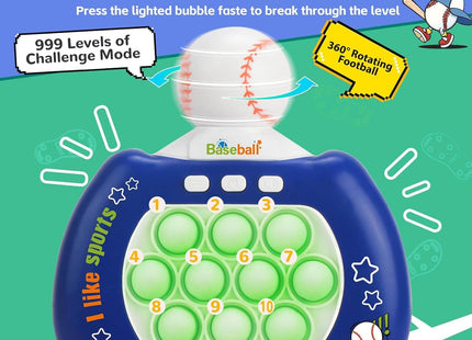 Handheld Game Console for Kids – Light-Up Pop Game with 999 Levels
