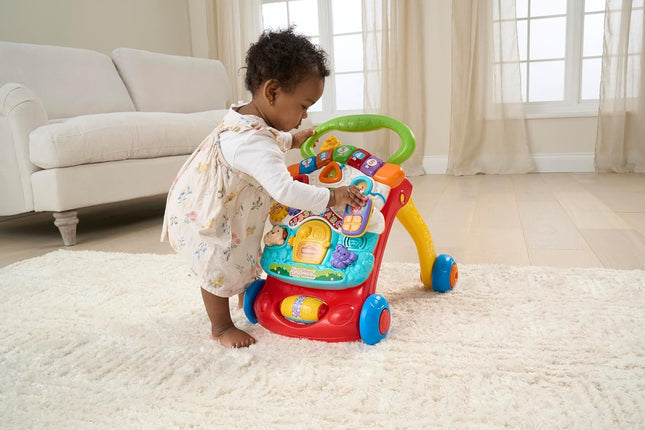 VTech First Steps Baby Walker – 2-in-1 Push Along Activity Walker