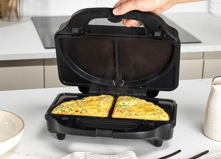 Salter 4-In-1 Snack Maker – Toastie, Waffle, Panini & Omelette Maker, 900W