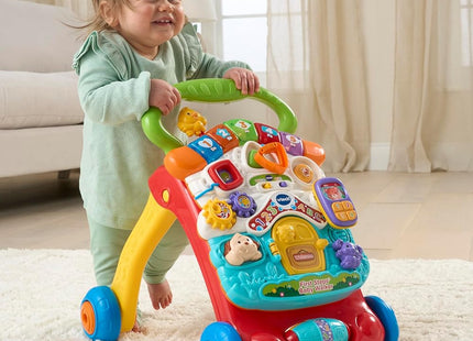 VTech First Steps Baby Walker – 2-in-1 Push Along Activity Walker