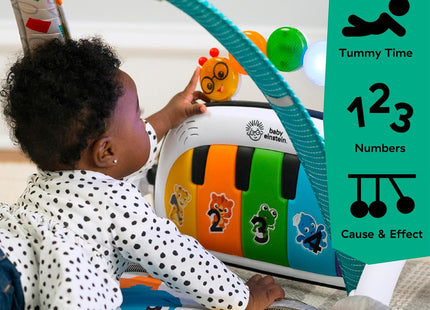 Baby Einstein 4-in-1 Kickin’ Tunes Play Gym – Activity Mat with Piano & Sensory Toys