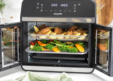 Salter XL Air Fryer Oven – 15L Dual Zone with Rotisserie, 2300W - Used