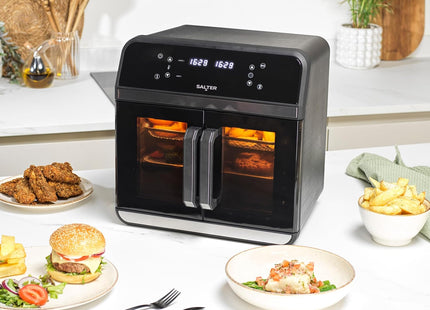 Salter XL Air Fryer Oven – 15L Dual Zone with Rotisserie, 2300W - Used
