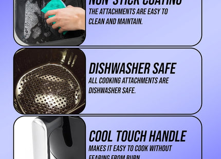 Belaco 2L Digital Air Fryer – Rapid Air Cooking with Timer & Adjustable Temperature