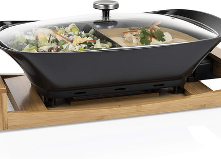 Princess Multi Cook Tabletop Cooker & Buffet Server – 4L, 1600W, Bamboo Stand