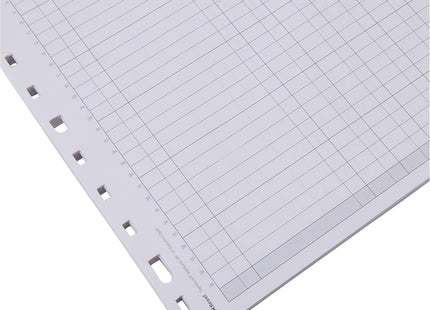 Rexel Twinlock Variform V8 Cash Refill Sheets – 14 Column, White (Pack of 75)