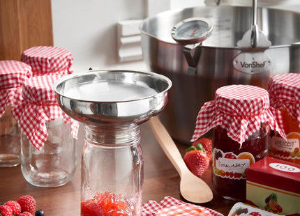 VonShef Jam Making Kit – 9L Induction Safe Maslin Pan (Label Not Included)