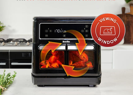 Breville Halo Flexi Digital Dual Air Fryer Oven 11L - No Basket Handle