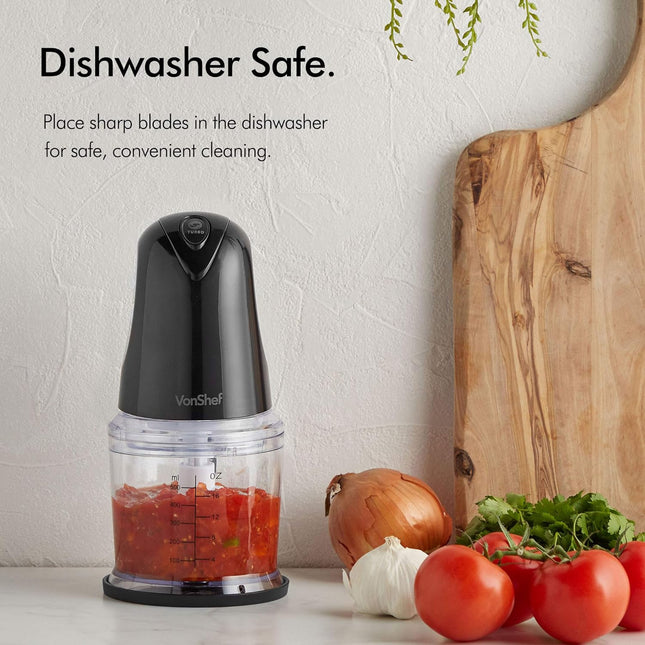 VonShef Mini Chopper 500ml – 400W Food Processor & Vegetable Cutter - Used