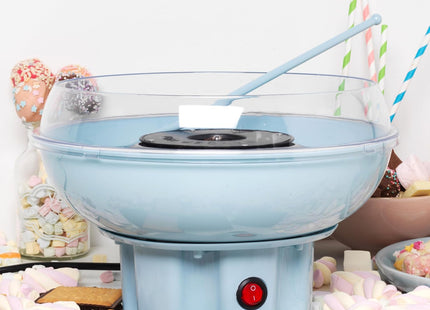 Giles & Posner EK2641 Candy Floss Maker – Retro Cotton Candy Machine, Blue