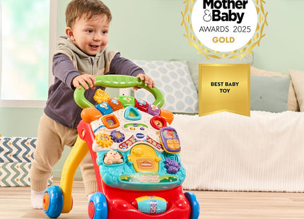 VTech First Steps Baby Walker – 2-in-1 Push Along Activity Walker