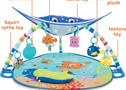 Bright Starts Disney Baby Finding Nemo Activity Gym – Ocean Lights Play Mat with Music