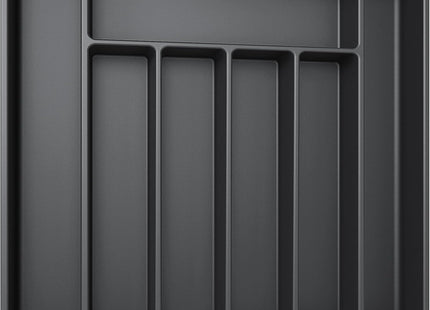 Aujen Expandable Cutlery Drawer Organiser – Adjustable Utensil Tray, Black