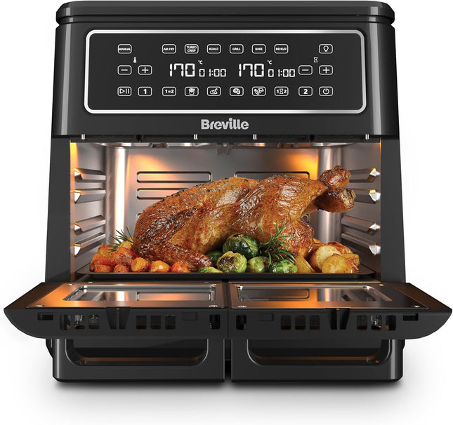 Breville Halo Flexi Digital Dual Air Fryer Oven 11L - No Basket Handle