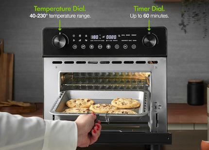 VonShef 18L Air Fryer Oven – 14-in-1 Digital Convection Oven with Rotisserie, 1500W