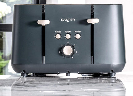 Salter Marino 4-Slice Toaster – 7 Browning Levels, Defrost & Reheat, 1850W
