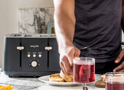 Salter Marino 4-Slice Toaster – 7 Browning Levels, Defrost & Reheat, 1850W