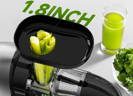 AMZCHEF Cold Press Juicer – Slow Masticating Juicer for Fruits & Vegetables – Grey
