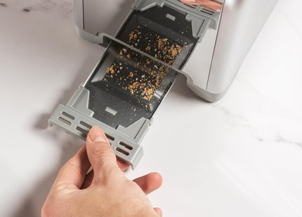 Salter Aspen 2-Slice Toaster – Wide Slots, 7 Browning Levels, 930W, Silver