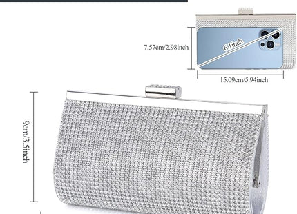Rhinestone Clutch Bag – Women’s Crystal Evening Purse