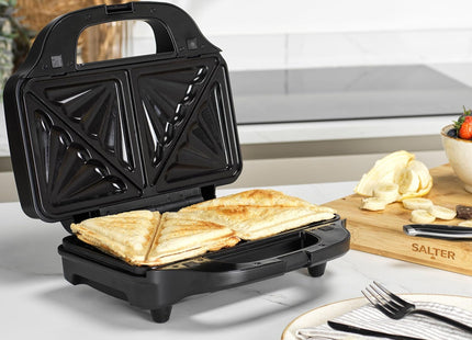 Salter 4-In-1 Snack Maker – Toastie, Waffle, Panini & Omelette Maker, 900W