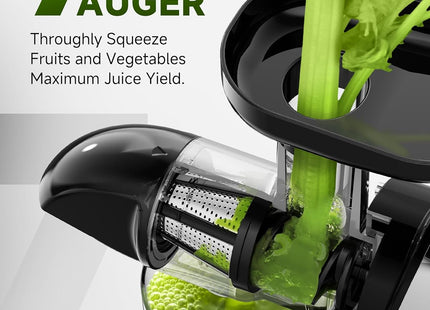 AMZCHEF Cold Press Juicer – Slow Masticating Juicer for Fruits & Vegetables – Grey