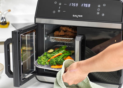 Salter XL Air Fryer Oven – 15L Dual Zone with Rotisserie, 2300W - Used