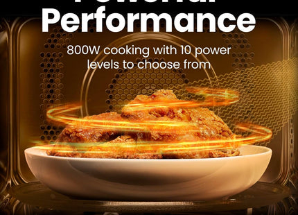 Chefman 20L 800W Digital Microwave Oven with Mirror Finish with Cosmetic Dent