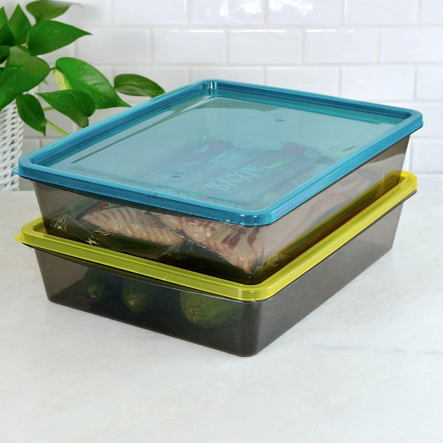 Youngever 3 Pack 5L Food Storage Containers – Large BPA-Free Plastic Containers