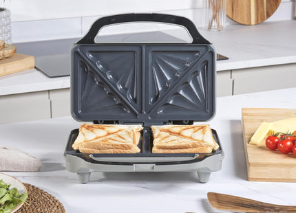 Salter Aspen XL Deep Fill Toastie Maker – 900W Sandwich & Panini Grill, Silver
