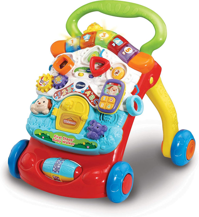 VTech First Steps Baby Walker – 2-in-1 Push Along Activity Walker