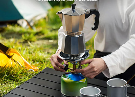VonShef 6-Cup Stovetop Coffee Maker – 300ml Italian Espresso Moka Pot