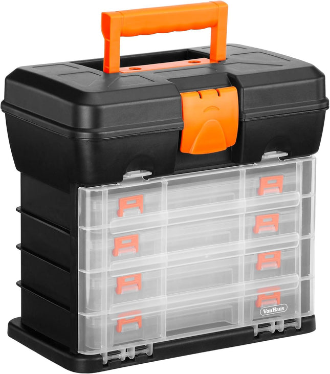 VonHaus DIY Carry Case – Portable Tool & Tackle Storage Box