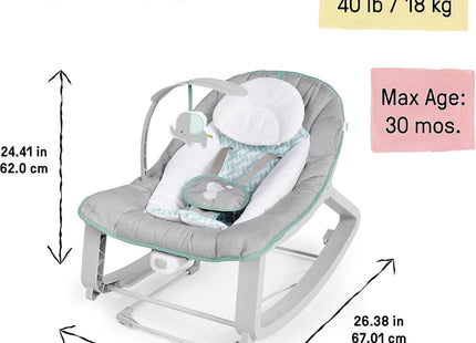 Ingenuity Keep Cozy 3-in-1 Vibrating Baby Bouncer & Toddler Rocker – Weaver