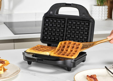 Salter 4-In-1 Snack Maker – Toastie, Waffle, Panini & Omelette Maker, 900W