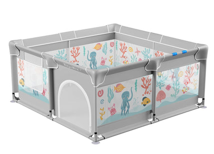 ToyaTec Large Playpen for Babies and Toddlers - Grey