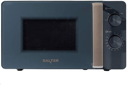 Salter Marino 800W Manual Microwave – 20L, Stylish Blue Grey Finish