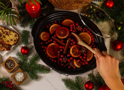 Salter Digital 6.5L Slow Cooker – LED Display, Delay Timer & Keep Warm, Black