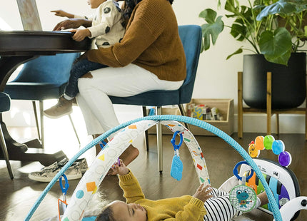 Baby Einstein 4-in-1 Kickin’ Tunes Play Gym – Activity Mat with Piano & Sensory Toys